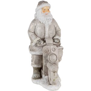 Papá Noel plata 12x6x14 cm 6PR4725