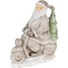 Papá Noel plata 12x6x14 cm 6PR4725
