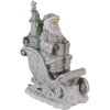 Decoración Papá Noel en trineo plata 10x6x13 cm 6PR4727
