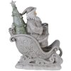 Decoración Papá Noel en trineo plata 10x6x13 cm 6PR4727