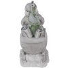 Decoración Papá Noel en trineo plata 10x6x13 cm 6PR4727