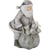 Decoración Papá Noel con reno plata 10x7x13 cm 6PR4729