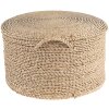 Puff marrón Ø 40x23 cm 6RO0509