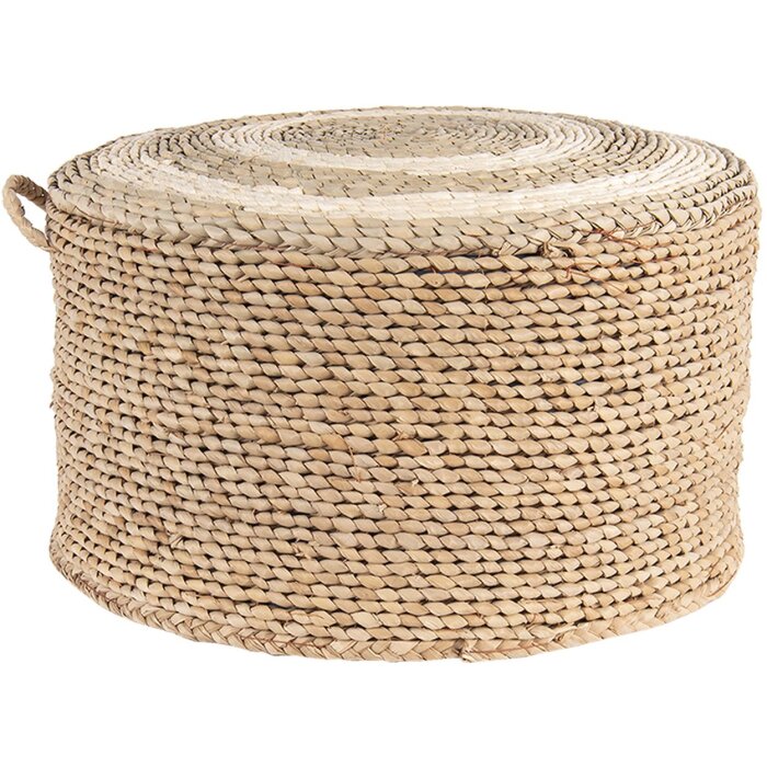 Puff marrón Ø 40x23 cm 6RO0510