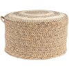 Puff marrón Ø 40x23 cm 6RO0510