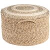 Puff marrón Ø 40x23 cm 6RO0510