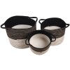 Cesta (juego de 3) multicolor Ø 52x31 - Ø 46x27 - Ø 37x23 cm 6RO0528