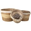 Cesta (juego de 3) multicolor Ø 32x25 - Ø 28x21 - Ø 24x18 cm 6RO0536