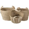 Cesta (juego de 3) marrón 27x27x21-30 - 23x23x19-27 - 20x20x17x25 cm 6RO0539