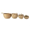 Cesta (juego de 3) marrón Ø 30x23-32-Ø 27x21-30-Ø 23x18-26-Ø 18x15-23 cm 6RO0540