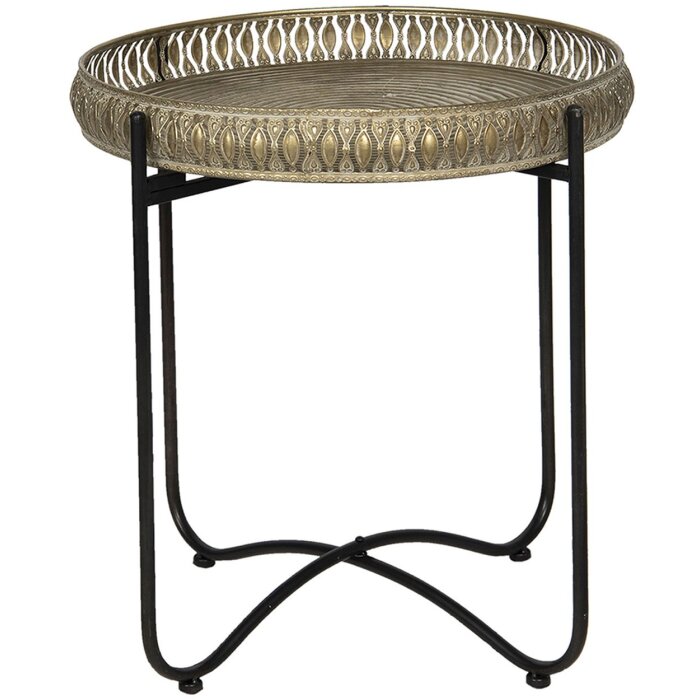 Mesa auxiliar lata Ø 49x52 cm 6Y4031