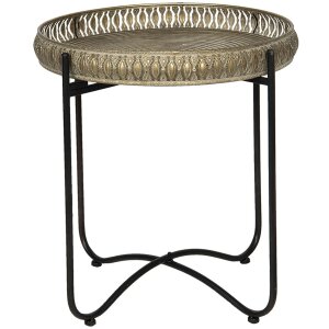 Mesa auxiliar lata Ø 49x52 cm 6Y4031