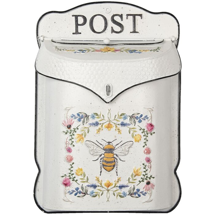 Clayre & Eef buzón blanco 27x8x39 cm 6Y4242