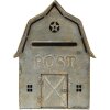 Buzón gris 26x11x35 cm 6Y4247