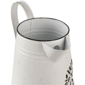 Jarra decorativa blanca 17x17x23 cm 6Y4248