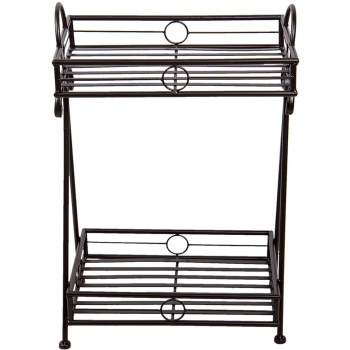Mesa jardinera marrón 15x23x67 cm 6Y4277