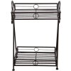 Mesa jardinera marrón 15x23x67 cm 6Y4277