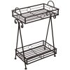 Mesa jardinera marrón 15x23x67 cm 6Y4277