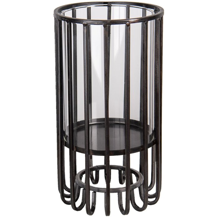 Candelero negro Ø 14x25 cm 6Y4287