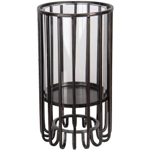 Candelero negro Ø 14x25 cm 6Y4287