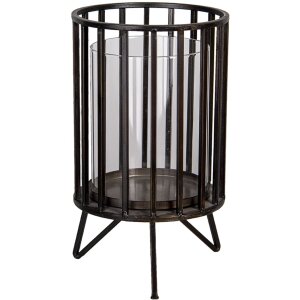 Candelero negro Ø 15x26 cm 6Y4289