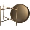 Clayre & Eef 6Y4298 Mesa Auxiliar Ø 52x40 cm Metal Cobre Redonda