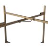 Clayre & Eef 6Y4298 Mesa Auxiliar Ø 52x40 cm Metal Cobre Redonda
