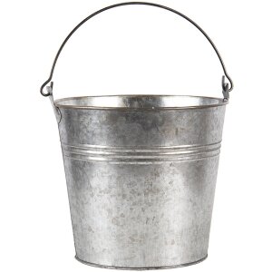 Cubo decoración gris Ø 18x16-26 cm 6Y4313