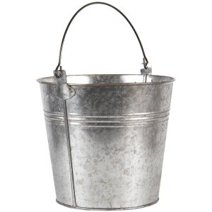 Cubo decoración gris Ø 18x16-26 cm 6Y4313