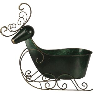 Decoración Trineo verde 34x17x37 cm 6Y4444