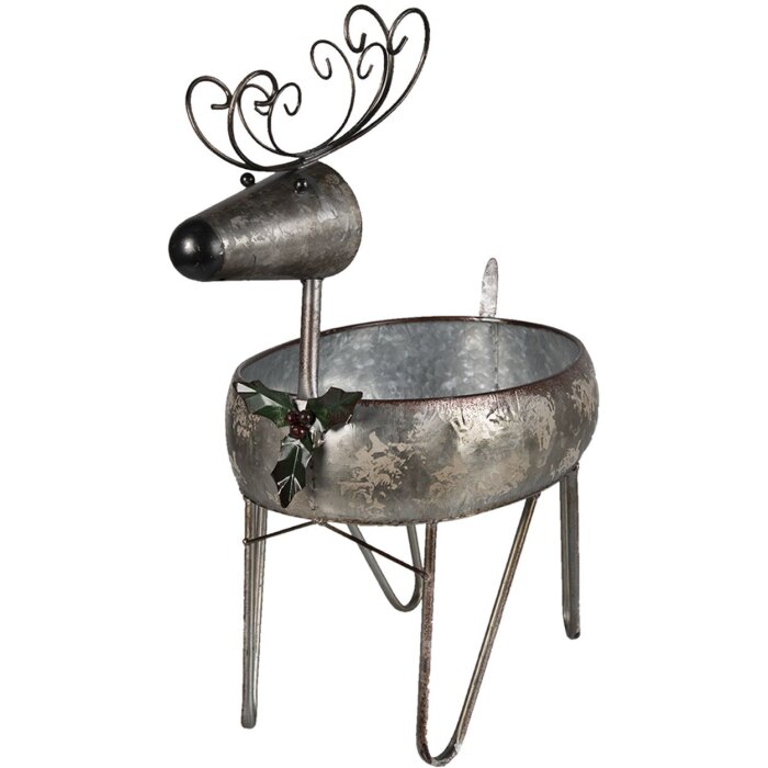 Jardinera gris 35x28x54 cm 6Y4450