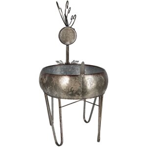 Jardinera gris 35x28x54 cm 6Y4450