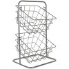 Estante con cestas plata 22x22x41 cm 6Y4555
