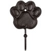 Clayre & Eef 6Y4558 Gancho de pared Paw Print marrón 8x5x13 cm