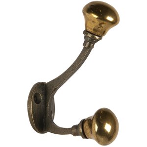 Gancho de pared dorado 3x5x9 cm 6Y4586GO