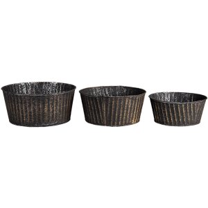 Jardinera negra Ø 24x11 - Ø 21x10 -...