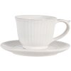 Taza de café con platillo crema Ø 15x8 cm - 120 ml PLKS