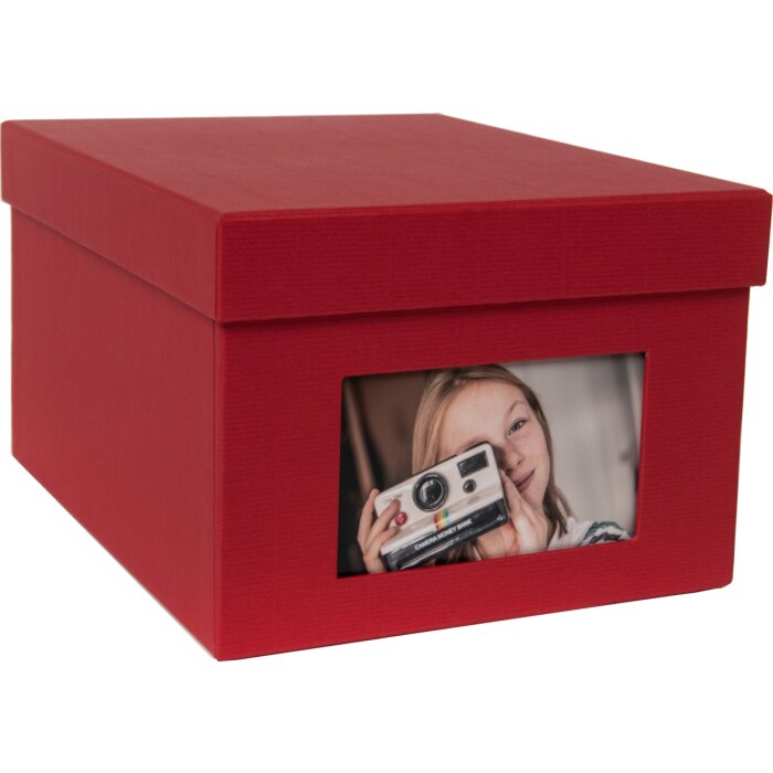 HNFD XL Photo Box Kandra 700 fotos 13x18 cm rojo