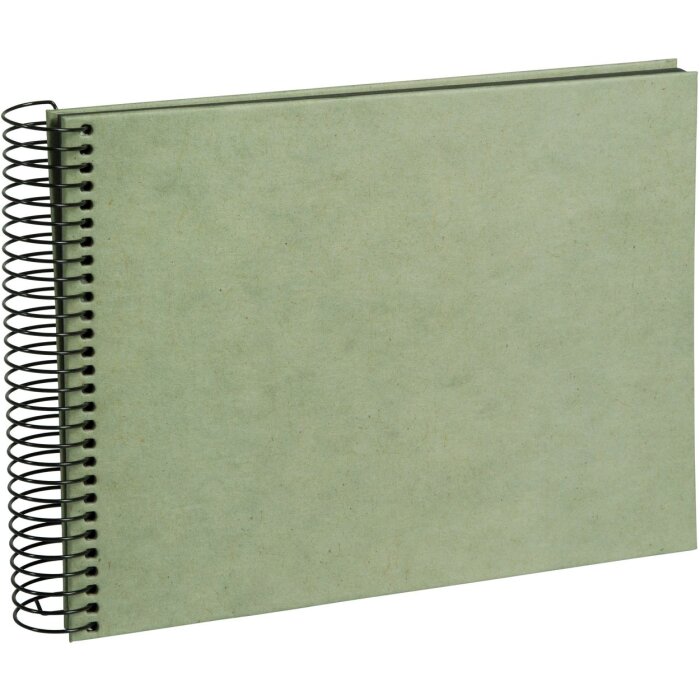 Goldbuch álbum espiral cáñamo papelería Verde humo 24x17 cm 40 páginas negro