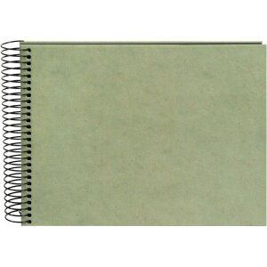 Goldbuch álbum espiral cáñamo papelería Verde humo 24x17 cm 40 páginas negro
