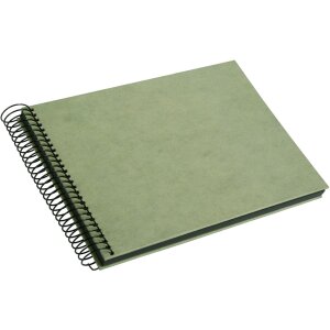 Goldbuch álbum espiral cáñamo papelería Verde humo 24x17 cm 40 páginas negro