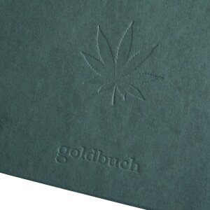 Goldbuch Álbum de espiral Hemp Papeterie Verde medianoche 24x17 cm 40 páginas negras