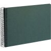 Goldbuch Álbum de espiral Hemp Papeterie Verde medianoche 24x17 cm 40 páginas negras