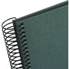 Goldbuch Álbum de espiral Hemp Papeterie Verde medianoche 24x17 cm 40 páginas negras
