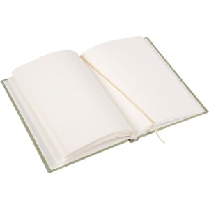 Cuaderno de papelería de cáñamo Verde humo 15x22 cm