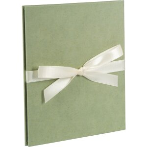 Goldbuch Leporello Papel de carta de cáñamo Verde humo 10 fotos 13x18 cm