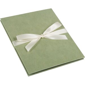 Goldbuch Leporello Papel de carta de cáñamo Verde humo 10 fotos 13x18 cm