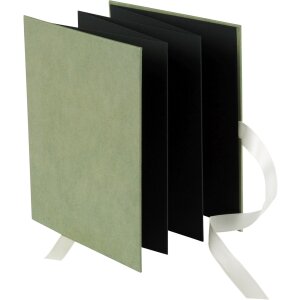 Goldbuch Leporello Papel de carta de cáñamo Verde humo 10 fotos 13x18 cm