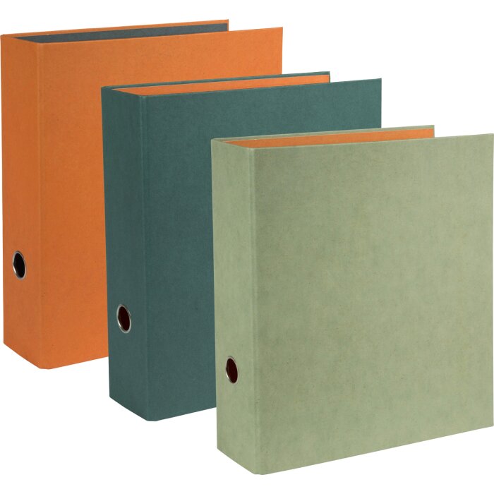 Carpeta Cáñamo Papelería 8 cm lomo 3 colores