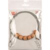 Walther Foto cuerda chulear y crear con imanes de madera naturaleza 1,5 m plata